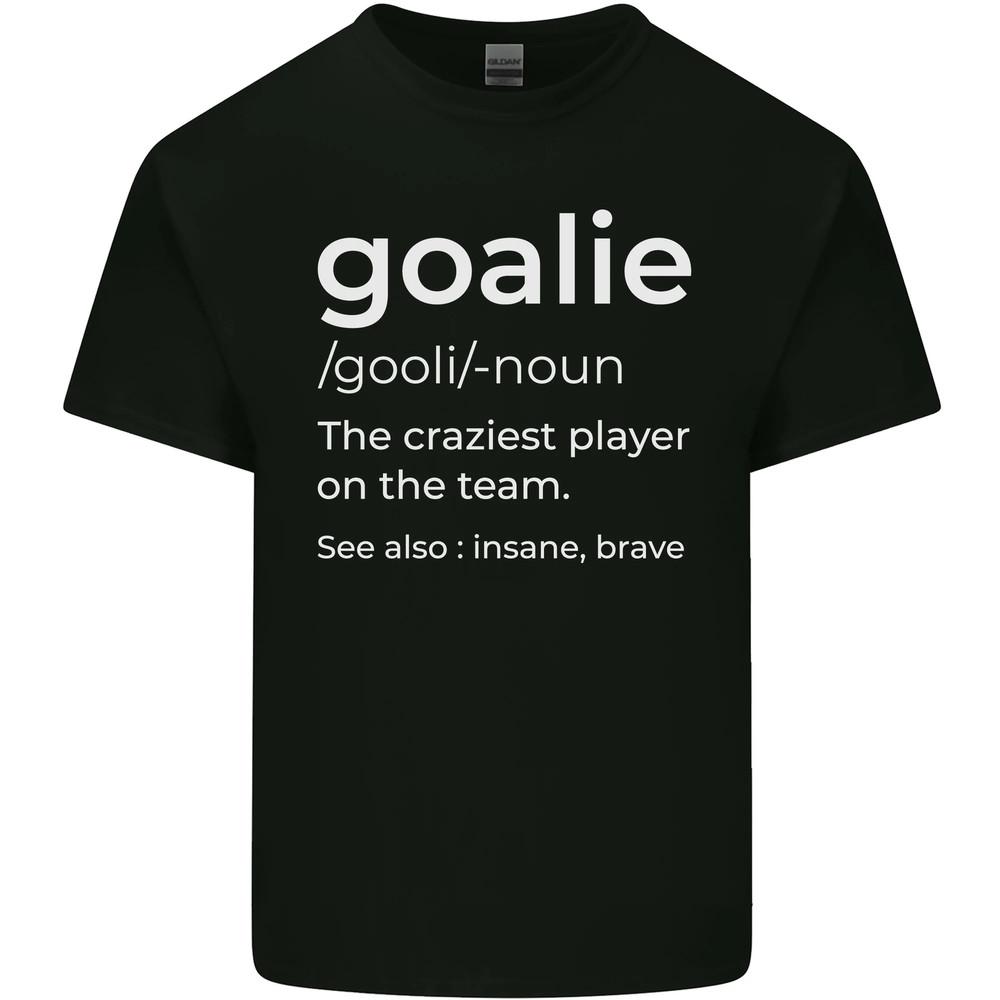Goalie Keeper Football Ice Hockey Funny Mens Cotton T-Shirt Unisex T-Shirt XL