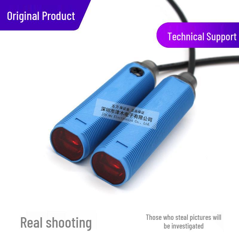 GRSE18-P1147 M18 Cylindrical Photoelectric Sensor, Through-Beam Type