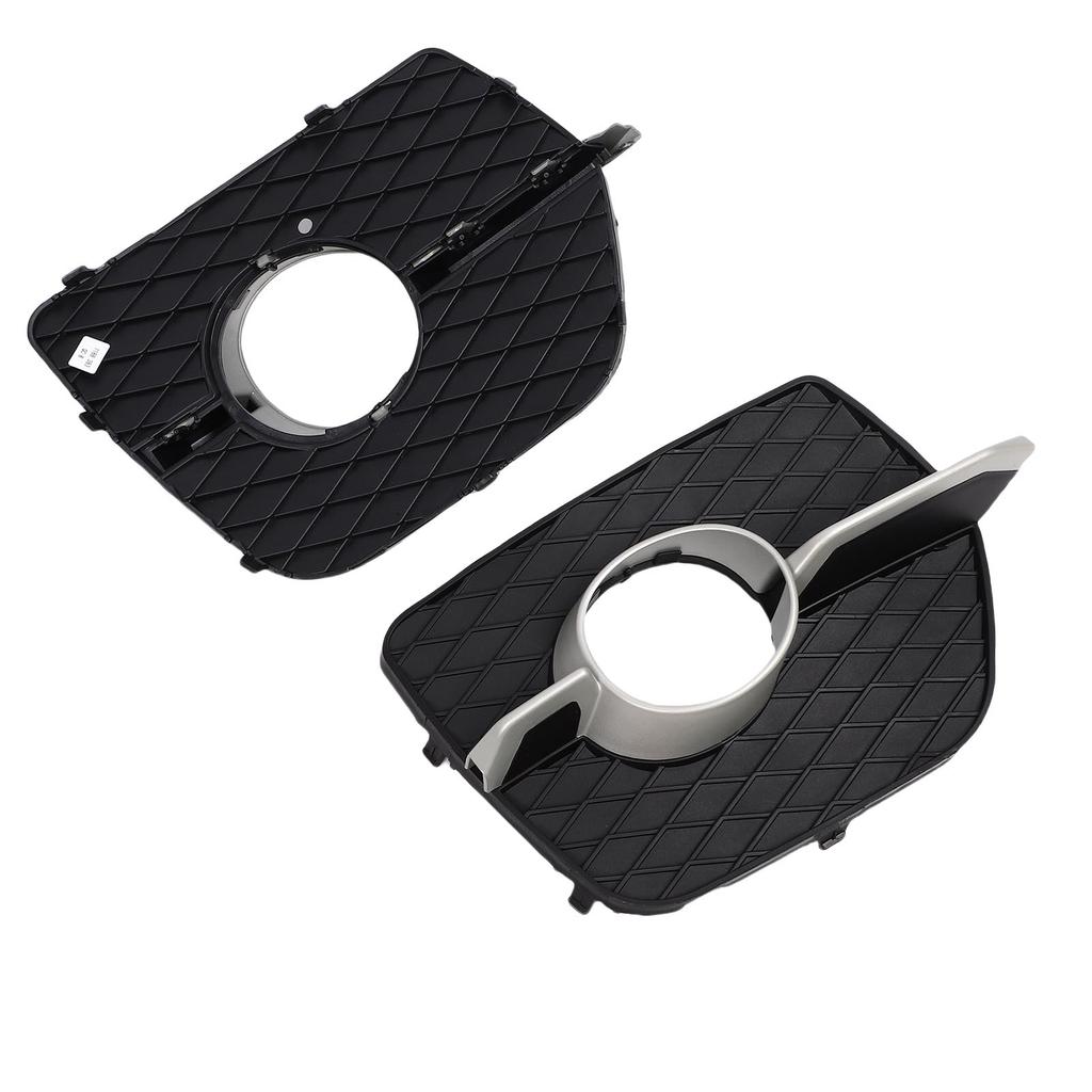 Pair of Bumper Fog Light Bezel With Decorative Trim ABS Plastic Long Lasting 51117188383 Replacement for X6 E71 E72
