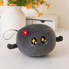 Cartoon Creative Coal Doll Pendant Plush Toy Black Coal Bag Keychain Hanging Ornament Doll Desktop Ornament