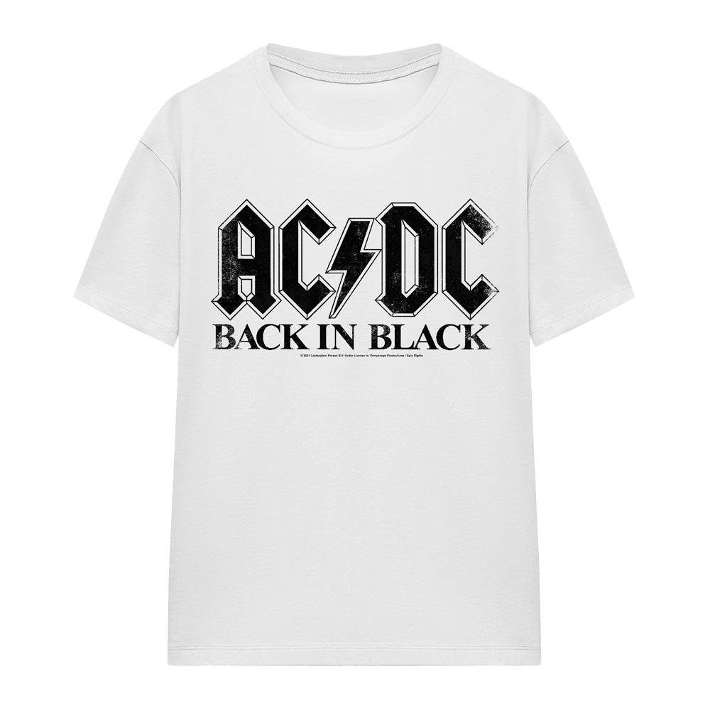 AC/DC Unisex Yetişkin Sırtı Siyah Tişört