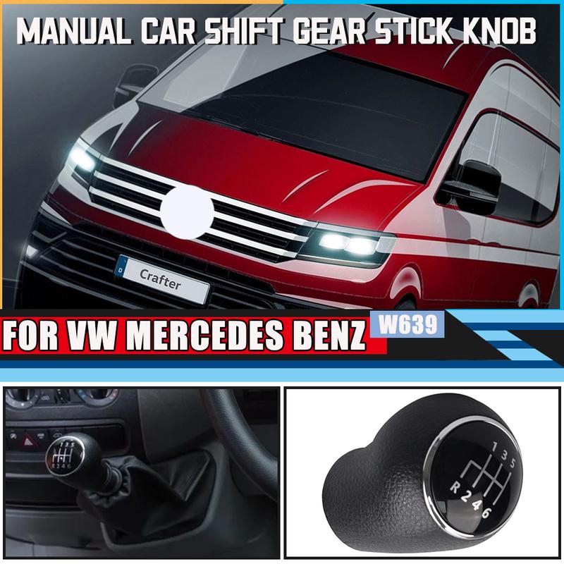 Für Mercedes Benz Vito Viano W639 Sprinter 906 Schalthebelknauf Schalthebel Manuell 6-Gang Für VW Crafter 2.0 TDI 2010-2017