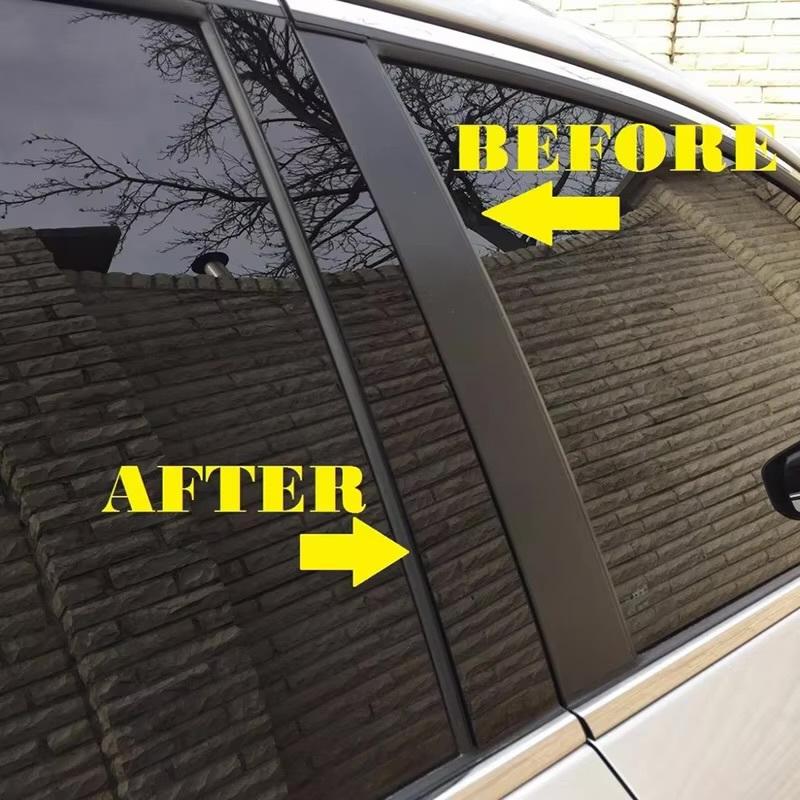 16Pcs Gloss Paino Black Pillar Post Fit For Toyota Corolla 2019 2020 20212022 Door Side Window Decal Cover Sticker Set