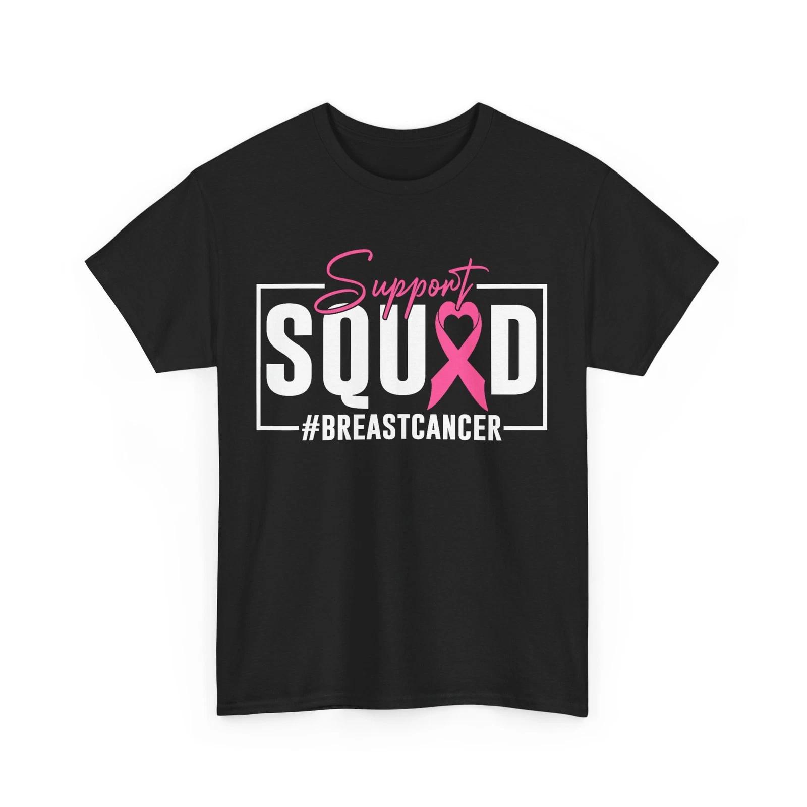 Support Squad Breast Cancer Awareness Pink Ribbon T shirt XL