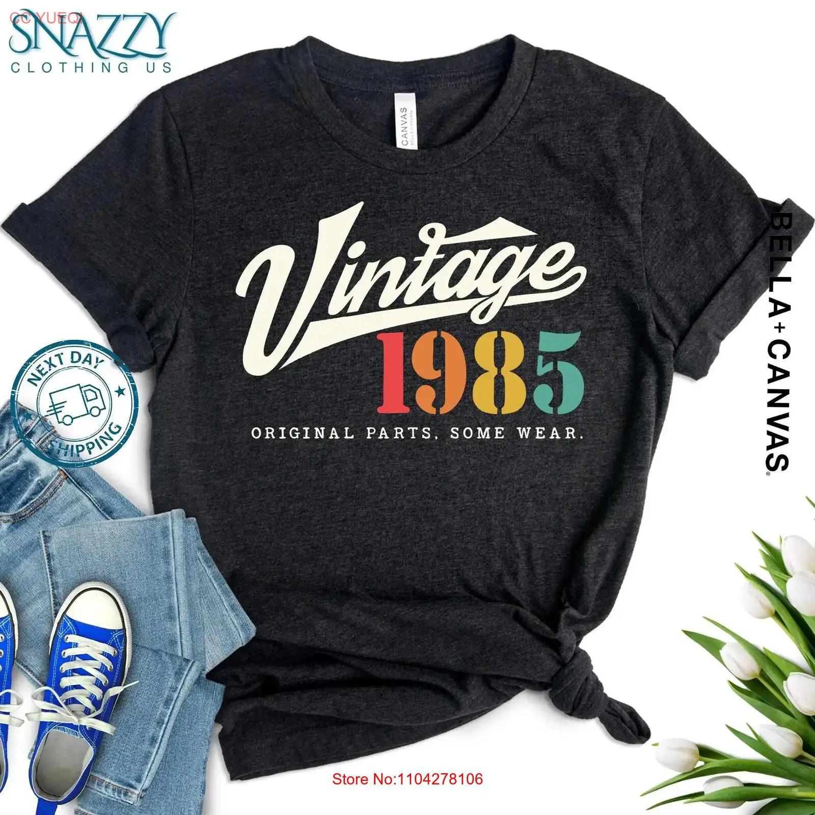 

1985 Birthday T Shirt Vintage Retro 80s 39th Outfit Funny vintage Washed Unisex homme Comfortable Casual fashion Soft 5XL різнокольоровий