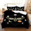 Death Moth Duvet Cover Set Queen Size Phase Space Comforter Cover for Boys Abstract Exotic Aesthetic Bedding Set Dark Art