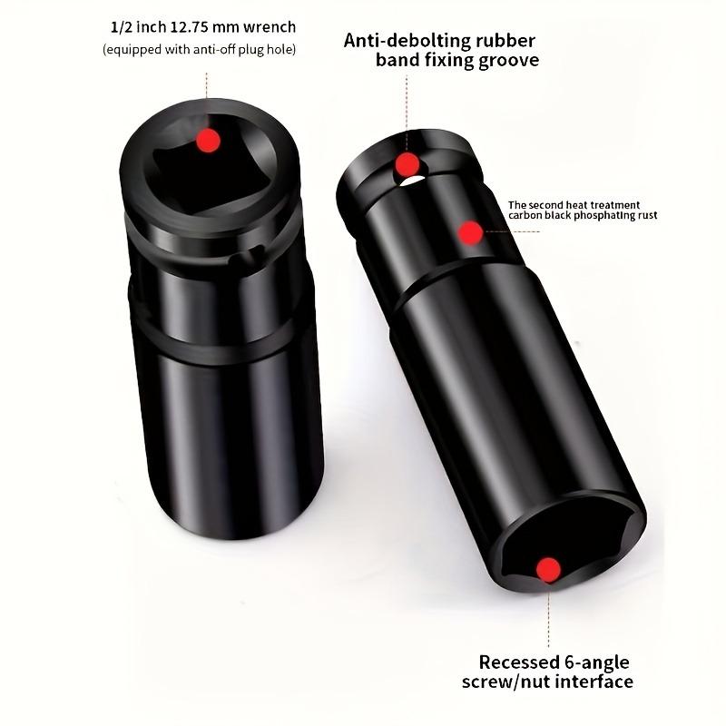 10PCS 8-24mm Deep Impact Socket Wrench Set Hex Drive Sockets with Extension Bar Case for Car Auto Repair Tool Kit