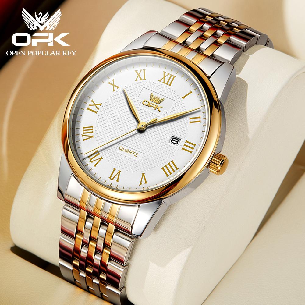 OPK brand watch Roman numeral waterproof men's watch men's 6007