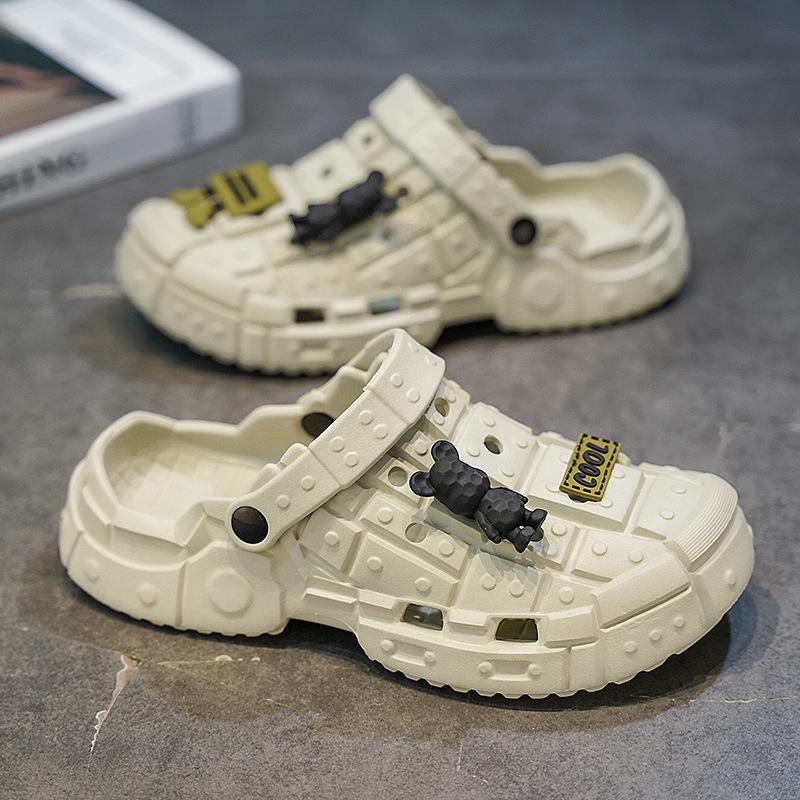 Summer new sandals men's hole shoes men's travel bag head sandals beach shoes casual sandals men's couple