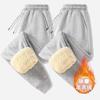Thickened Lamb Wool Pants Men's Imitation Cotton Tied Feet Large Size Thermal Casual Sports Trousers