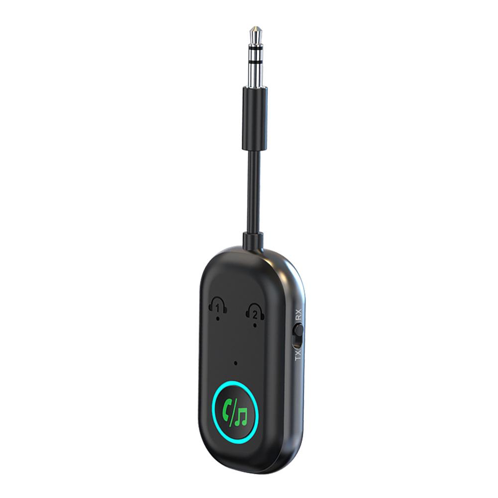 BR08 2-in-1 Bluetooth Receiver & Transmitter for Car, TV & Aircraft AUX - Connects Wirelessly To Two Devices