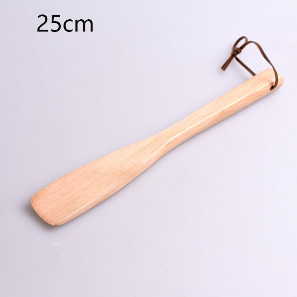 

25/40cm Solid Wood Shoe Horn Flexible Long Handle Shoehorn Craft Useful Portable Professional Pregnant Women Injured