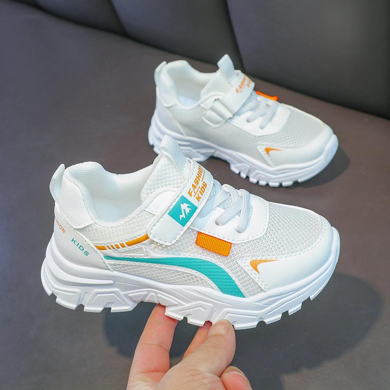 Children's Sports Shoes 2025 Spring and Summer New Girls Versatile Breathable White Dad Shoes Boys Casual Little White Shoes