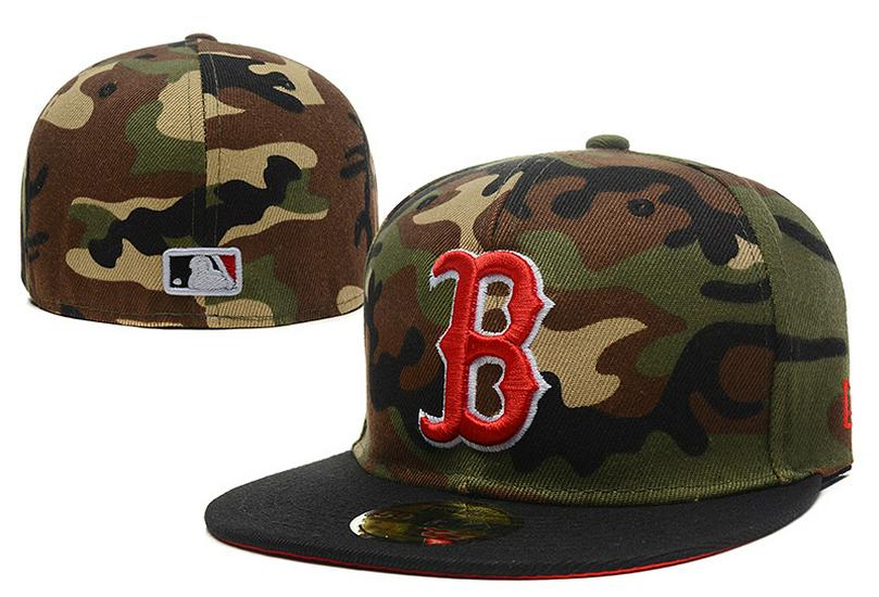 Boston Red Sox Klassische engan anliegende bestickte Baseballkappe mit Sonnenschutz