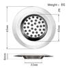 Kitchen Sink Filter Stainless Steel Mesh Sink Strainer Filter Bathroom Sink Strainer Drain Hole Filter Sewer Screen Strainers