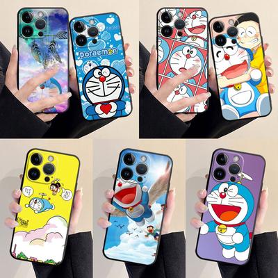 Etui na telefon dla iPhone XR XS X 12 Mini 8 11 13 Pro Max 6s SE 7 14 Plus 12pro 13pro Anime Doraemon Śliczne Silikonowe Matowe