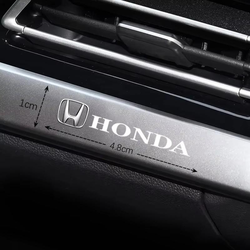 WDM2 PU Car Emblem Stickers Auto Interior Decoration Decal For Honda Civic Accord Crosstour Spirior Odyssey Avancier UR-V Sienna