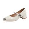 Summer Mary Jane Single Shoes Women's 2025 New Shoes Women's French Square Head Shallow Mouth with Skirt Xiaoxiangfeng Women's Shoes