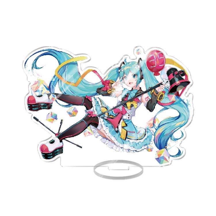 Anime Acrylic Stand Double Sided Artwork  Hatsune Miku Sakura Miku School Campus Figure Merchandise Otaku Collection
