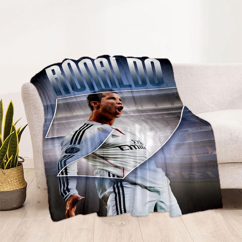 Cr7 Football Legend Blanket Soft Warm Cozy Perfect for Sofa Seaside Office for All Occasions Digital Print Suitable for Gifting Relatives and Friends