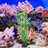 10Pcs Small Compact Artificial Aquatic Plants Plastic Fish Tank Ornaments for Aquarium Decoration Fresh Salt Water Compatible