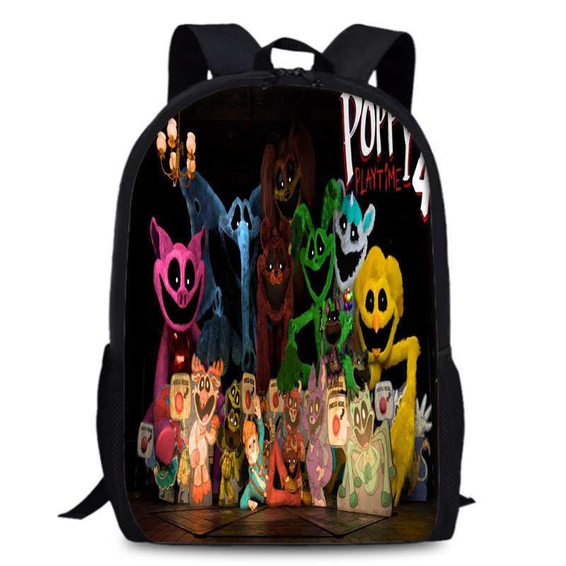 Chapter Poppy Playtime 4 Durable Bookbag 15in Laptop Anime Backpack Oxford