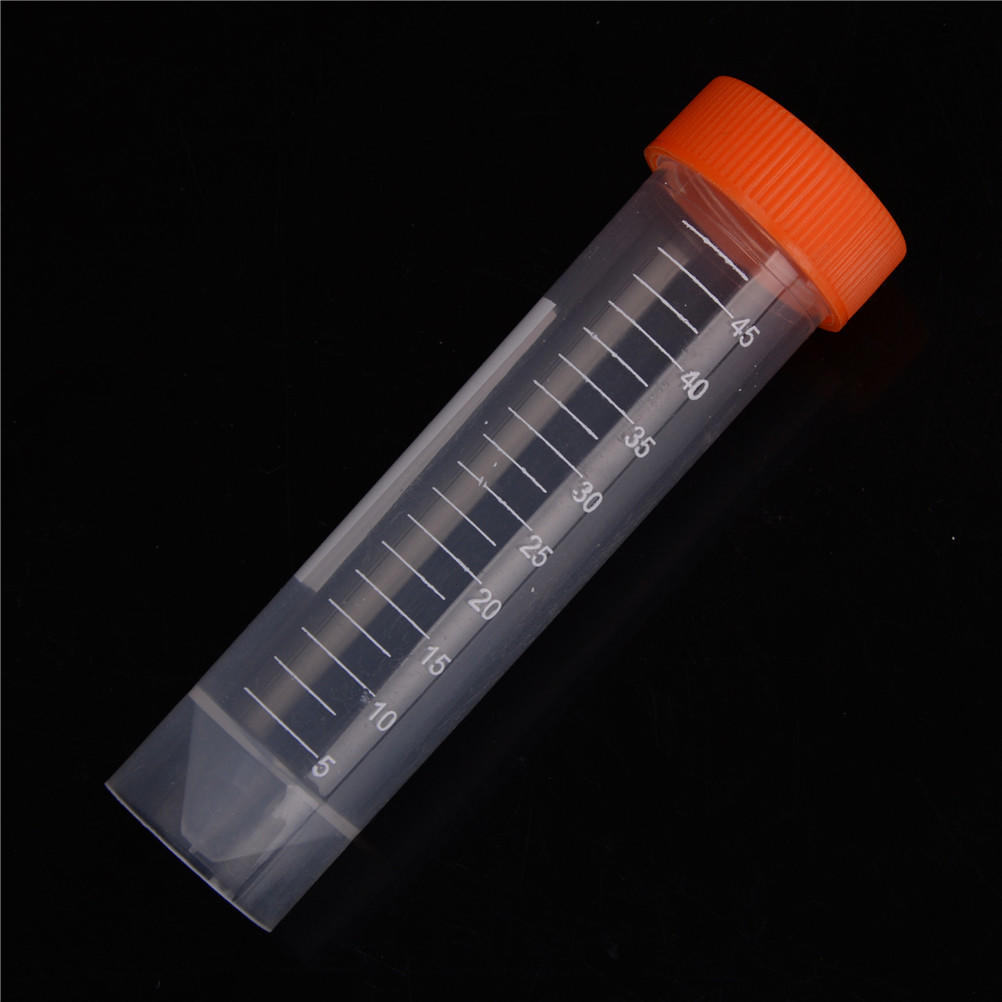 10 stuks 50 ml Plastic Centrifugebuisje Pijpje Flesje Laboratorium Test Container Met 4 Bodems