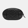 [Pre-Owned] Gucci Quilted Leather GG Marmont Matelassé Belt Bag 38/95 'Black' - Excellent #6JVJ8L