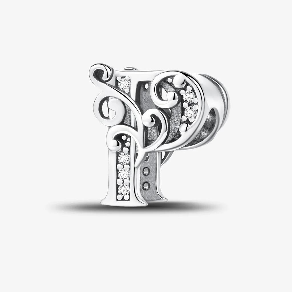 Kupfer Englische Buchstaben Anhänger Perlen Passen Original Pan DIY Armbänder Machen Geschenk Von Hoher Qualität Feiner Schmuck