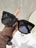 New fashionable generous frame glasses for men, European and American trends, thin and plain artifacts, small flat glasses for women