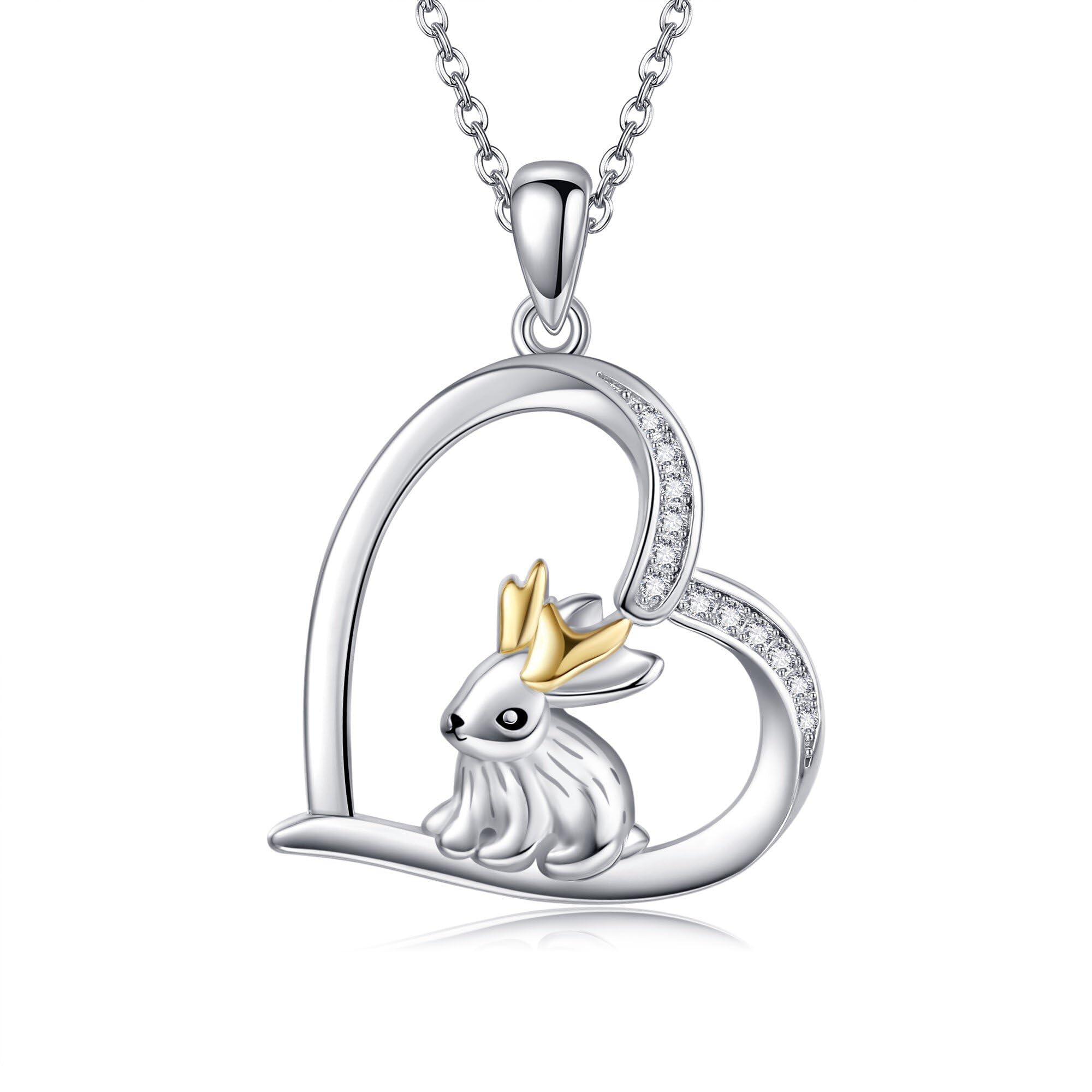 

Ожерелье Jackalope Серебряный 925 Кролик Подвеска Олень Ожерелье Кролик Аксессуары Jackalope Товары Подарок [YFN] Женский