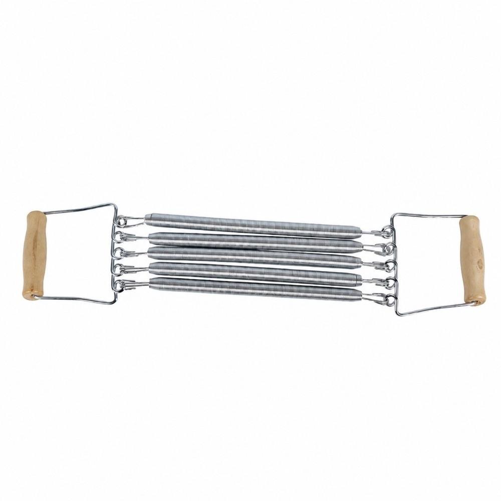 Spring Steel Construction Chest Expander Removable Springs Strength Trainer Upper Body Training
