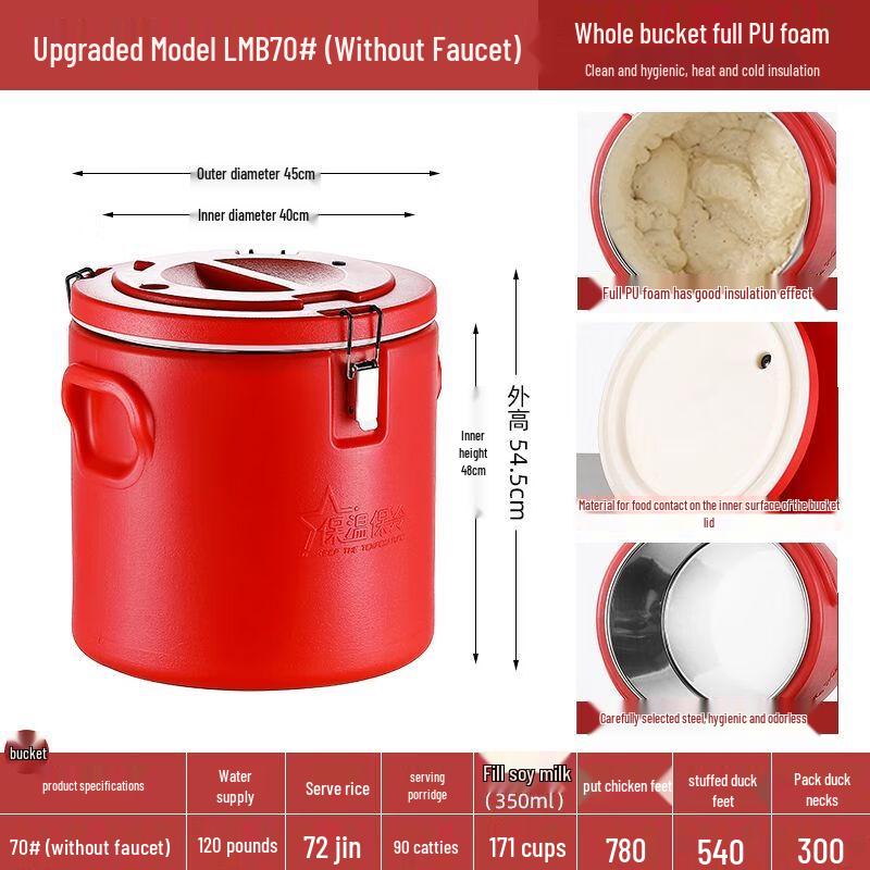 Jiakangming Commercial 304 Stainless Steel Insulated Food Container