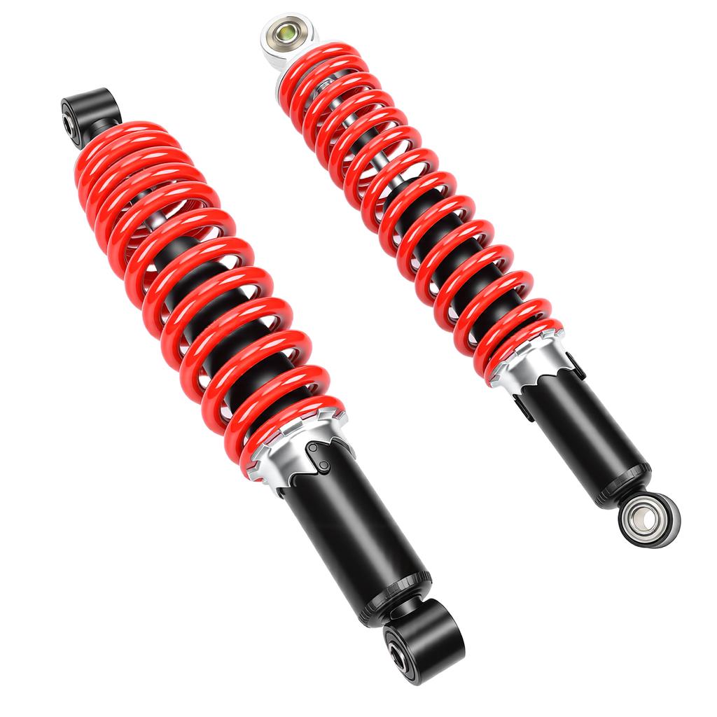 2PCS 350mm Motorcycle Shock Absorber Adjustable Front Rear Suspension Damper for Go Karts ATVs