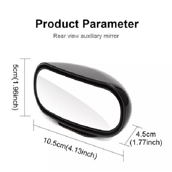 For Parking Auxiliary Car 360° Adjustable Wide Angle Side Blind Spot Rear Mirror
