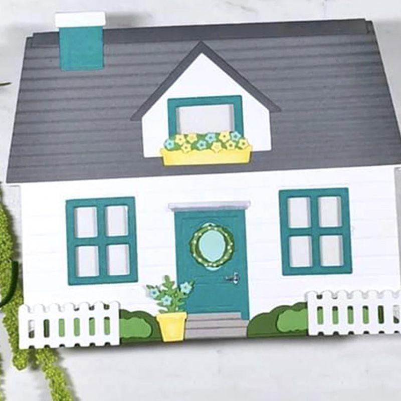 Дом Металлическая Вырубка Трафарет DIY Праздничные Приглашения Карточки Изготовление Принадлежности Хит продаж