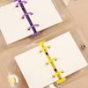 Creativo Carino Trasparente 3 anelli Mini Raccoglitore a fogli mobili Quaderno Portatile per Studenti Raccoglitore Forniture Scolastiche