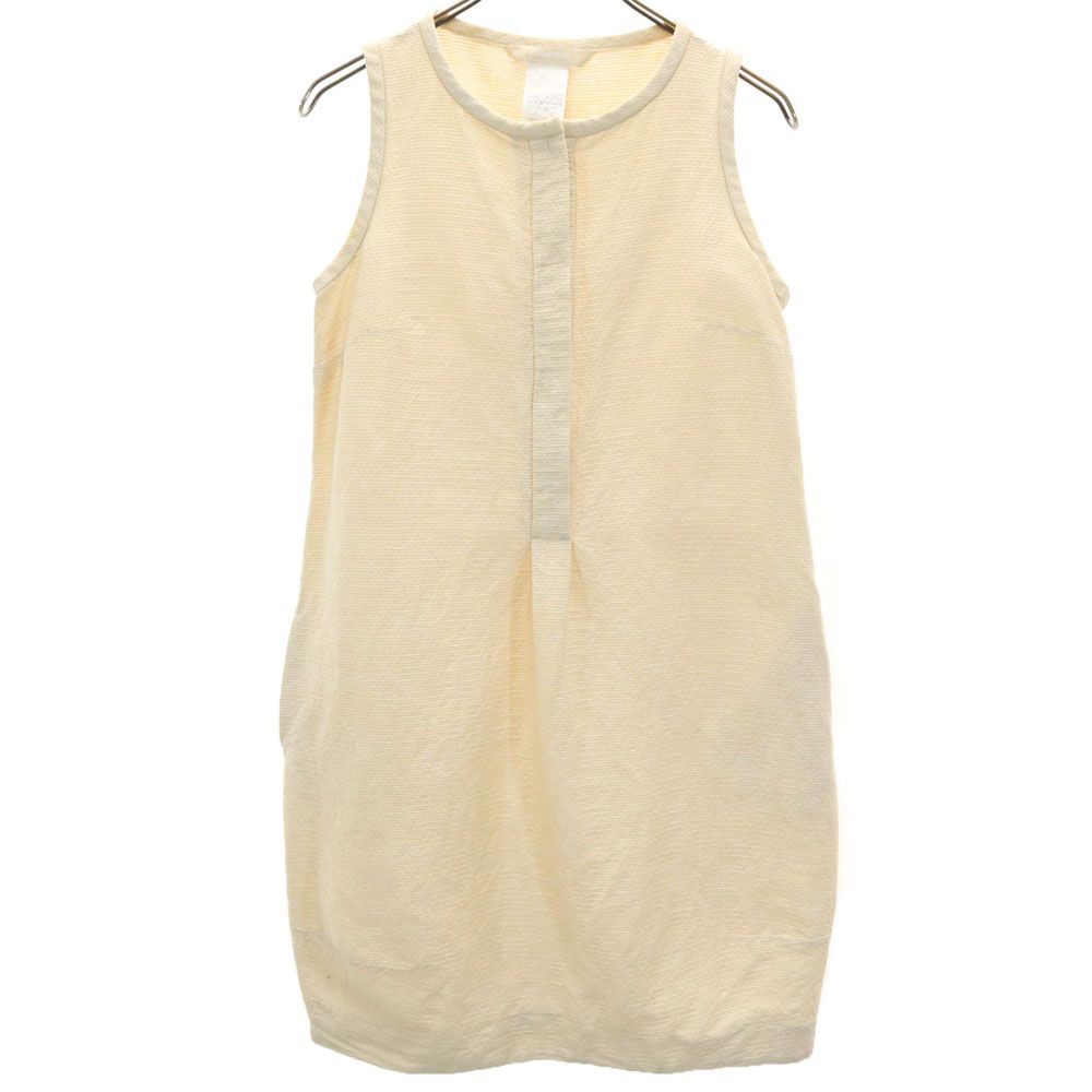 S Max Mara No Sleeve One Piece 42 Beige Women Used