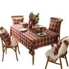 Christmas Checkered Tablecloth Ins Style Red Green Simple Hotel Coffee Table Party Decor