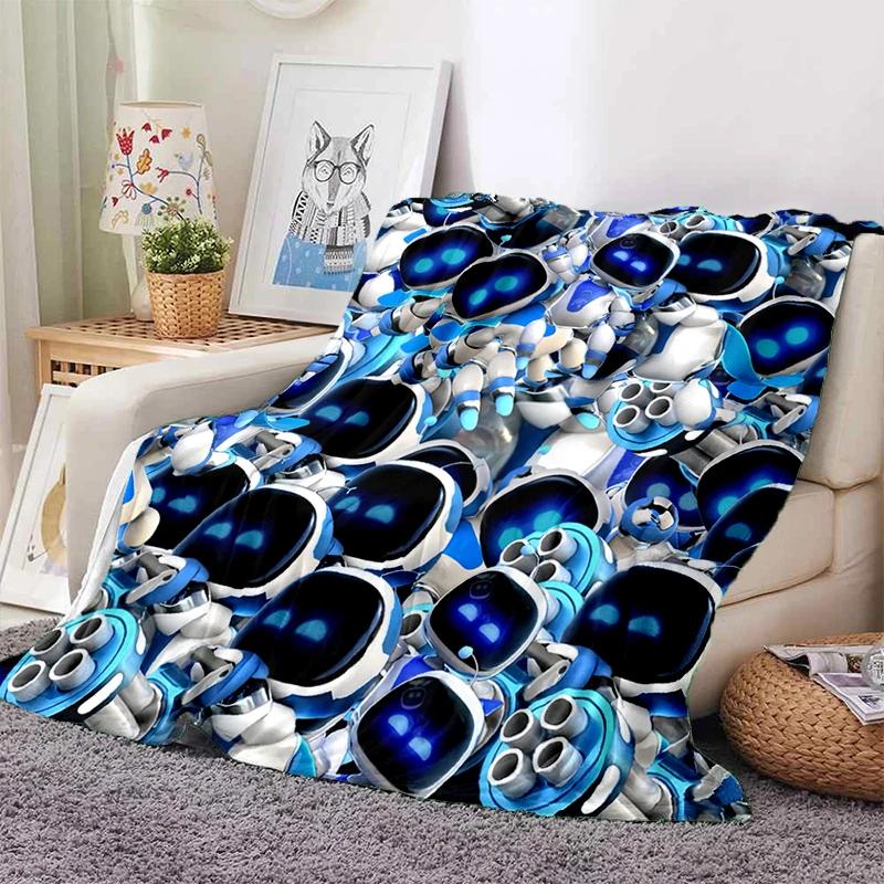 New 29 Style Astro Bot Game Cartoon Robot Gift Blanket,Soft Throw Blanket for Home Bedroom Bed Sofa Travel Picnic Cover Kids
