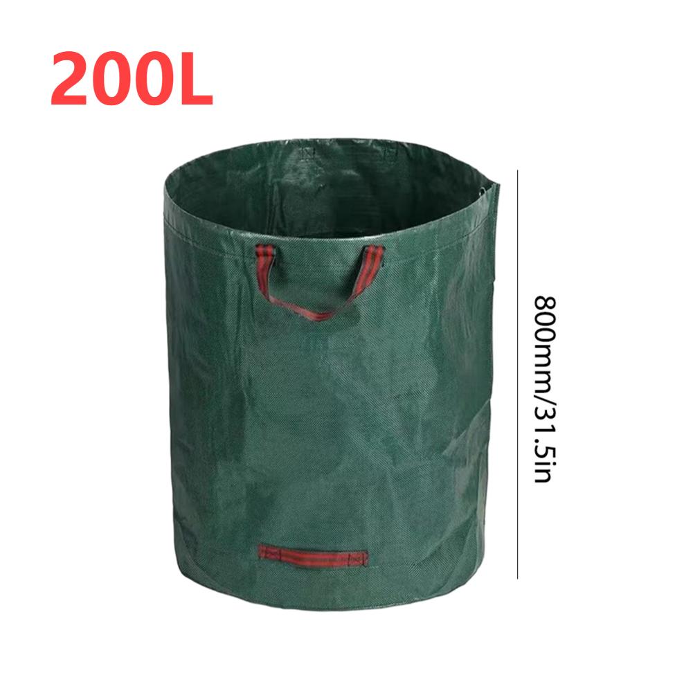 Garden Waste Bag 60L-500L Large Capacity Leaf Sack Light Trash Can Foldable Grass Container for Lawn Yard Pool Leaf Storage Bag