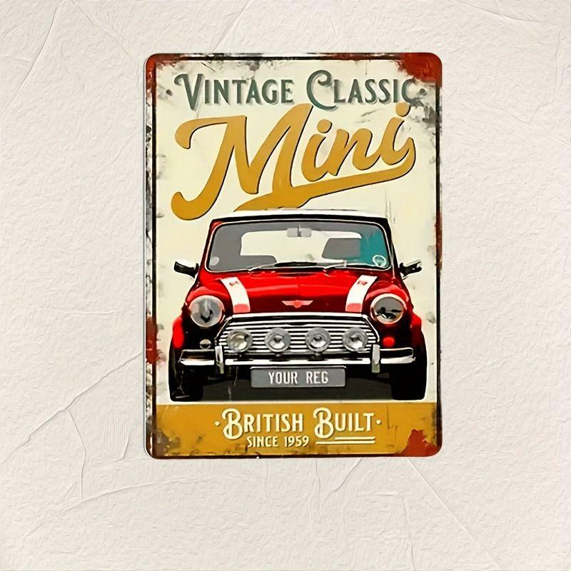 Avant-Garde Automotive Metal Art Painting for Garage Decor