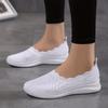 Women's Casual Walking Shoes for Mature Mothers - Large Sizes, Low-Cut, Slip-On Design