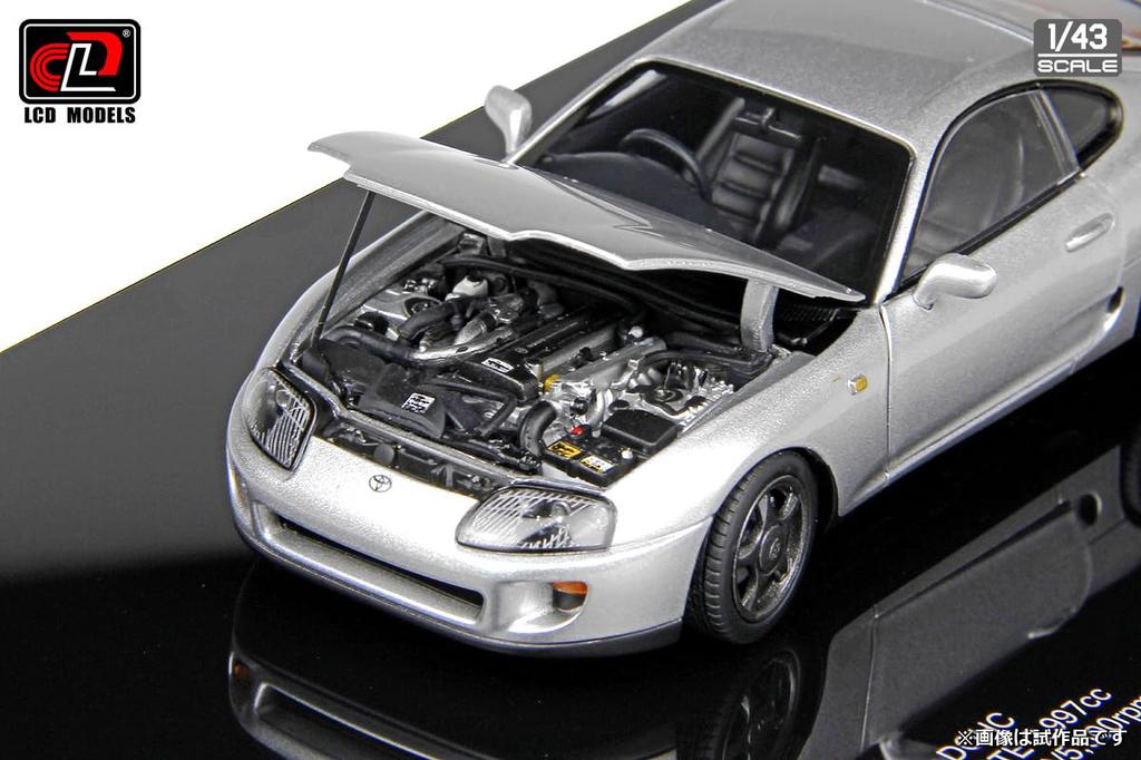 LCD Model Scale Toyota Supra A80 Silver Finished Model LCD43009SI 1/43