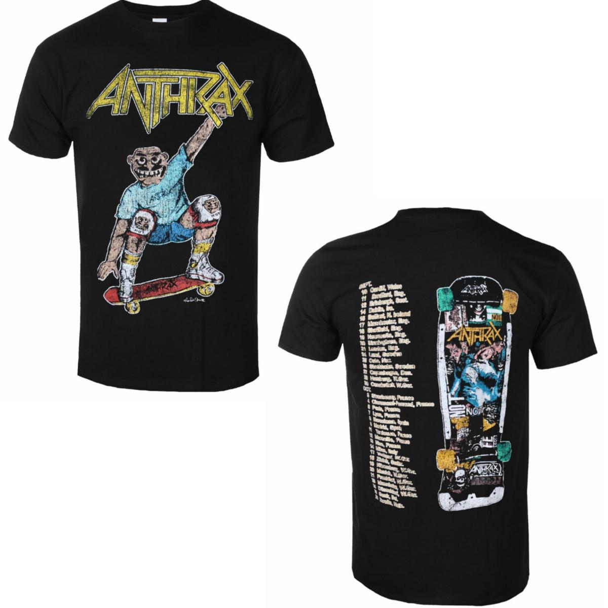 

Hot Anthrax Band Graphic Cotton Tshirt Unisex Summer Short Sleeve Fashion Brand Tee Luxury Casual Vintage Retro Top 4XL