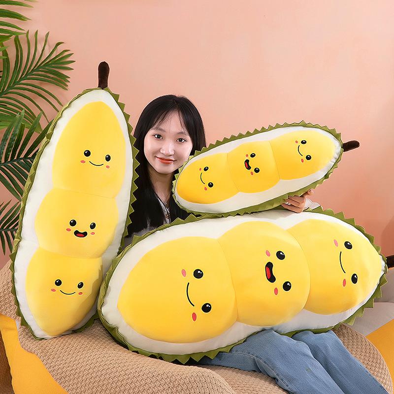 Durian plush toy new cute fruit doll sofa cushion children's nap pillow girls durian throw pillow