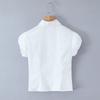 2026 Spring Women's Retro Puff Sleeve Waist-Cinched Shirt
