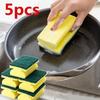 5X Cleaning Sponge Brush Dish Pan Oil Spots Cleaner Scourer Pad Kitchen SupplyHome, Furniture & DIY, Cookware, Dining & Bar, Kitchen Tools & Gadgets!