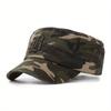 1Pc Outdoor Flat Top Camouflage Baseball Cap, Men'S Fashion Sun Hat