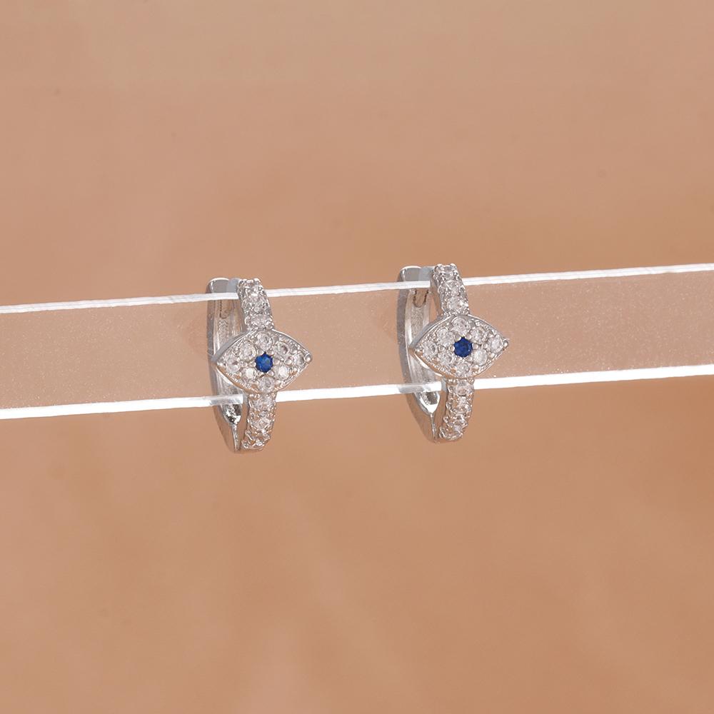 Luxury Zircon Evil Eye Earrings For Women Vintage Gold Color Stainelss Steel Hoop Earring Wedding Aesthetic Jewelry Gift brincos